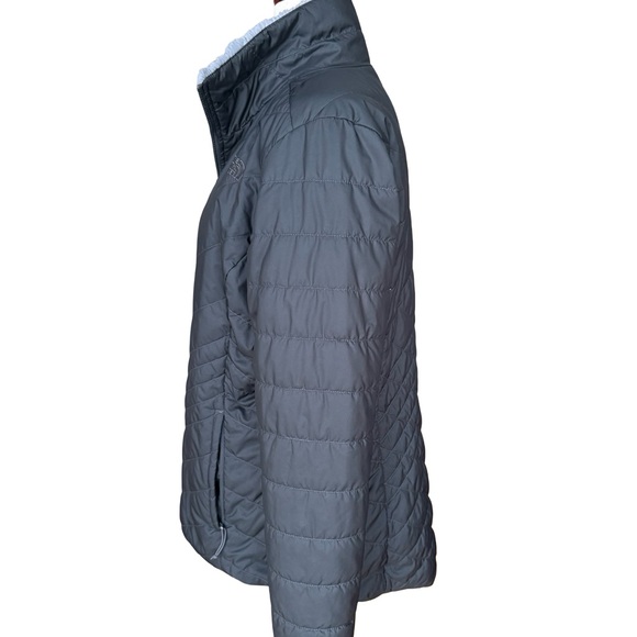 The North Face Women’s Black Mossbud Fleece-Lined Reversible Jacket Size Large - Picture 3 of 12